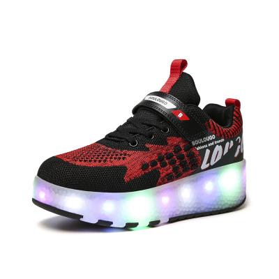 China Boys and Girls Light Camouflage Light Shoes Children's Shoes Camouflage Children's Light Up Lace Up Shoes Models for sale