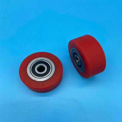 China Polyurethane Spare Parts Printing Machinery Soft Rubber Wheel Machine Press Paper Die-Cutting Wheel (PU) for sale