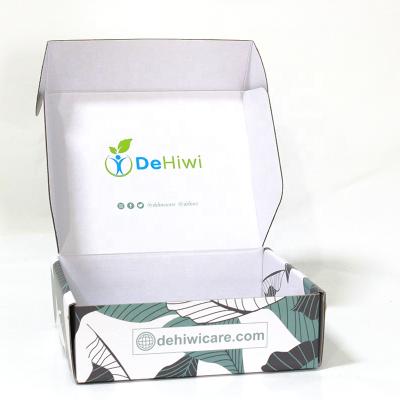 China Recyclable Wholesale Custom Logo Corrugated Paper Boxes Pringting Cajas Colorful Foldable Cardboard Mailer Box for sale