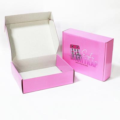 China Qingdao Manufacturer Custom Logo T-shirt Box Recyclable Corrugated Mailing Box E-commerce Packaging for sale