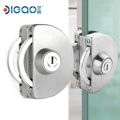 China 10-18mm toughened glass China Supplier Wholesale  Stainless Steel 304 Frameless 8-12mm glass door lock for sale