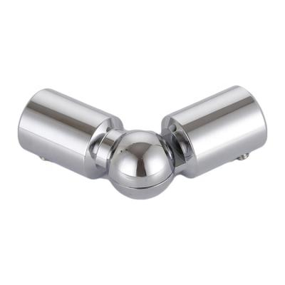 China Modern Stainless Steel Shower Header Centre Clip for 8-12mm Tempered Glass for sale