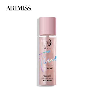 China Private Label Long Lasting Organic Vegan Moisturizer Shimmer Waterproof Makeup Setting Spray for sale