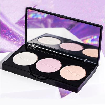 China ARTMISS Waterproof 3 Colors Shimmer Makeup Highlighter Bar Pigmented Pressed Powder for sale