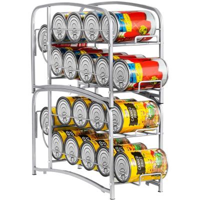 China Who respects the environment. Easy 2-Pack Soda Can Beverage Dispenser Holder, Stackable Canned Storage Organizer for Pantry or Fridge for sale