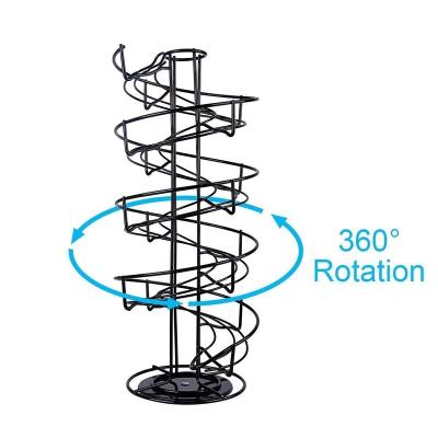 China Hot Viable Creative Spiral Egg Rack Kitchen Vending Basket Storage Portable Hanging Rack for sale