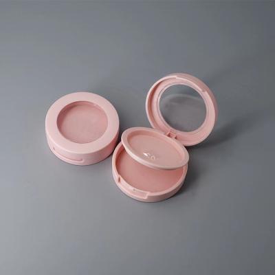 China Aseptic in stock 5g pinkempty loose powder container with sifter and eyeshadow container empty puff powder compact case loose cosmetic for sale