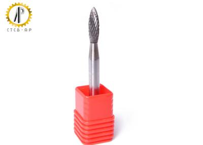 China Flame Shape H Carbide Grinding Burrs , Die Grinder Carbide Burr For Aluminum for sale