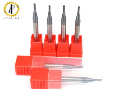 China Long Shank Micro Grain Carbide End Mill / Flat End Mill Drill Bit With Straight Shank for sale