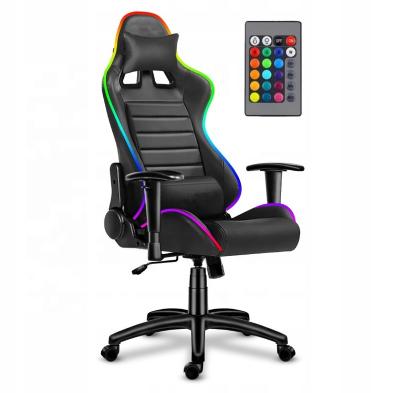 China (Size)Adjustable Soft Breathable Leather LED Lights Gaming Chair Silla Para juegos RGB Video Gamer Sillas Reindeer Led Lightning Gaming Chairs for sale