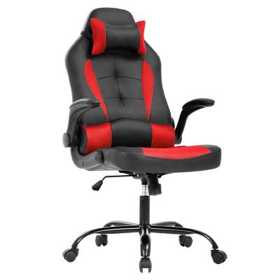 China (Size) 2022 Adjustable Red Office Chairs Flip Up Armrest Executive Rolling Mid Swivel Adjustable Back Task Chair for sale