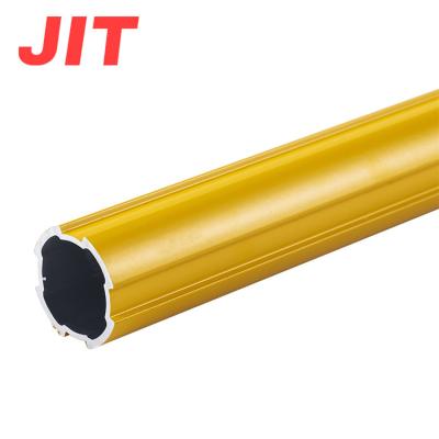 China Lean Equipment Yellow Power Coated Anodized Aluminum Profile Tube For Structural Frame System for sale