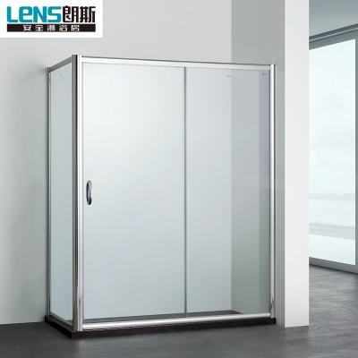 China With Single Sliding Frame Tempered Glass Shower Enclosure With Easy Clean Film for sale