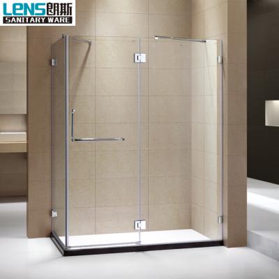 China Frameless Design Frameless Hinged Prefab Modular Bathroom Shower Cubicle for sale