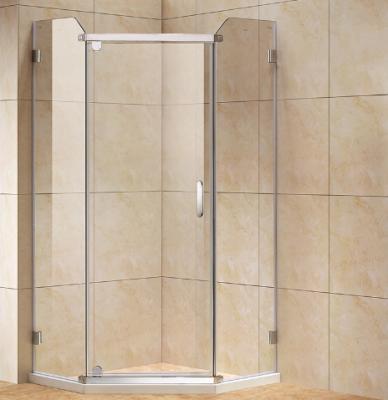 China Simple Design Diamond Bath Shower Room Frameless Air Frameless Glass Door Anti Frog Bathroom for sale