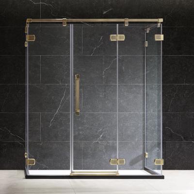 China New Promotion Hotel Use Brass Shower Room Frameless With High Cost for sale