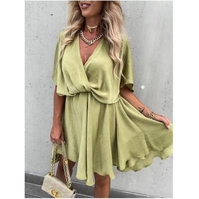 China Anti-wrinkle best-selling women's clothing fashion women's satin dresses women's casual outfits new design and suits for ladies 2022 for sale