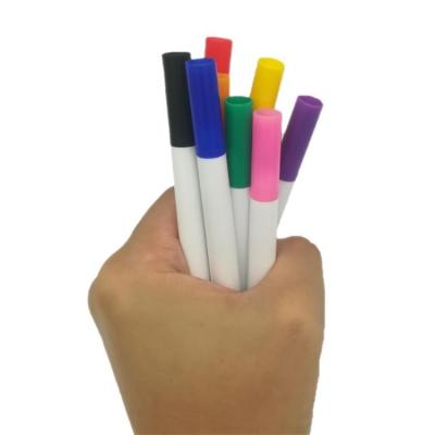 China Promotional Markers & Highlighter Bars Children's Graffiti 12 Paint Color Can Be Customized Logo Small Exclusive Watercolor Pen Water Based Marker for sale