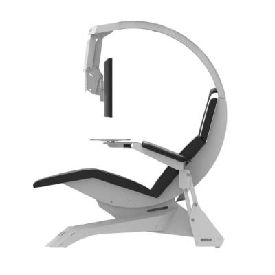 China (Height)Adjustable Indoor Furniture Support 1 - 3 Monitors Recline Comfortable Ergonomic Chair Computer Workstation for sale