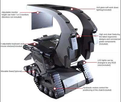 China (Size) Adjustable IMPERATOR WORKS IW-J20 PRO - the coolest end game chair cockpit workstation for sale