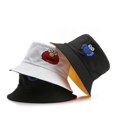 China Cheap Custom Cotton Designer Character Private Label Bucket Hat Unisex Adult Hat Reversible Bucket Hat Logo Fisherman Hat Print Embroidery for sale