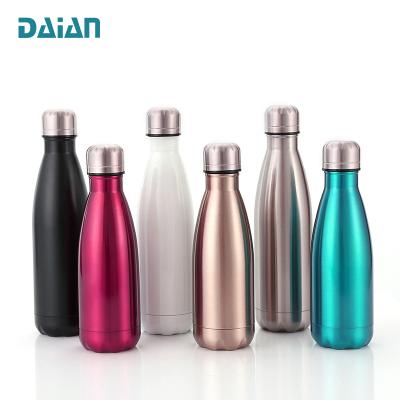 China Custom Business Double Wall Insulated Stainless Steel Metal Water Bottle Thermal Vacuum Flask for sale