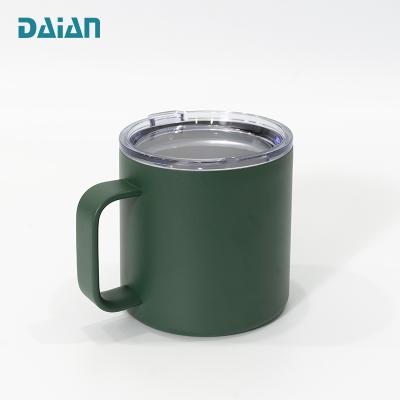 China Sublimation Blank Stainless Steel Sustainable Reusable Coffee Mug With Handle for sale