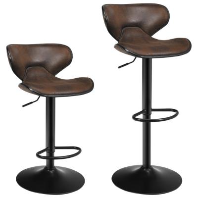 China Retro Vintage Kitchen Stool Adjustable Swivel Bar Chairs Pub for sale