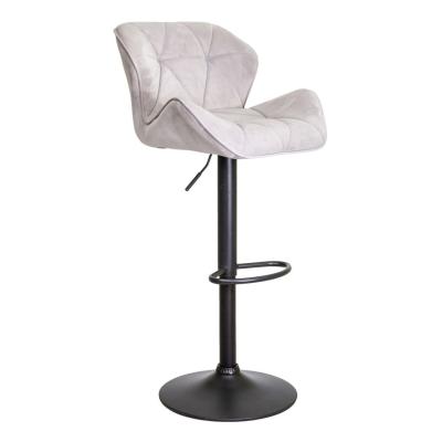 China Footrest Bar Stool Chair Modern and Minimalist Black Wood Metal Bar Stools with Customization for sale