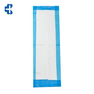 China Hospital Bed Light Blue Embossed Surgical Incontinence Underpad 100*150cm for sale