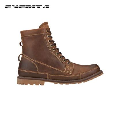 China Classy Fashionable Newest Design Anti-slippery Premium Top Men's Leather Boots Genuine Leather Shoes for sale