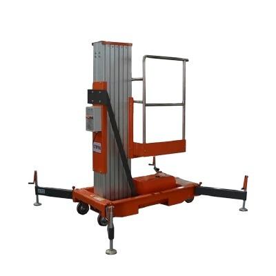 China Others 5M 6M 10m 14M Single Mast Platform Lift MastLightWeight Triple Lift Electric Single Man Lift With Aluminum Single Mast One Man for sale