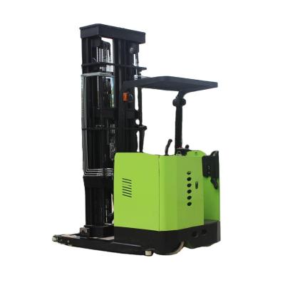 China Hotels Electric Three Way Stacker Forklift for sale