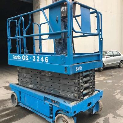 China Construction Site 50 Units Ready To Ship GS3246 Geniuses Used Electric Scissor Lift With Good Condition for sale