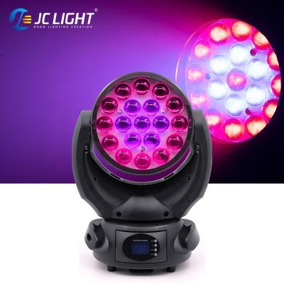 China Dj RGBW 4in1 19*15w Led Wash Light 19x15w Zoom Led Moving Light Stage Light for Wedding Decoration for sale