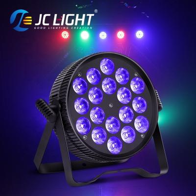 China Bar nightclub events weddings hotels restaurant stage 18x12w Rgbwa 5in1 Full Color Led Par Light Dj Nightclub Party Stage Lights with Aluminum Housing for sale