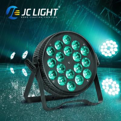 China Bar nightclub events weddings hotels restaurant stage 18x15w 6in 1 Bar Stage Club Party Wedding Par Light Equipment Rgbw Disco Lighting Led Par Can Stage Lights for sale