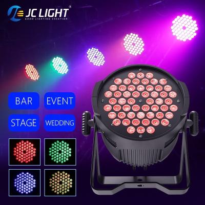 China 0~100% Dimmer Fast Delivery Dmx512 Sound Activated Control Par Light 54*3w Led Light Stage Effect Lighting with Remote Controller for sale