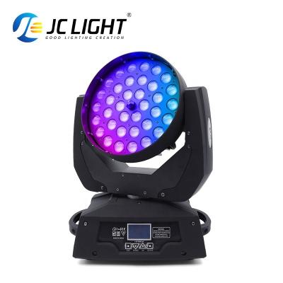 China Wedding Dmx Control Rgb Disco Dj 36 Led Par Lights 36*15w Rgbw 5in1 Zoom Led Moving Head Wash for Dj Bar Nightclub for sale