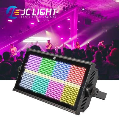 China Divided into four zones Factory Price 960pcs 8+8 Segment 1000w Rgbw 3in1 Dmx512 RGB Dj Bar Stage Club Party Event Led Strobe Light for sale