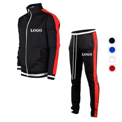 China 2021 Autumn Wholesale Sportswear Men Breathable Zipper Sweater Custom Logo Causal 2 Pieces Sets Tracksuits for sale