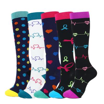 China China Antibacterial Wholesale Custom Compression Running Cycling Socks For Women And Men for sale