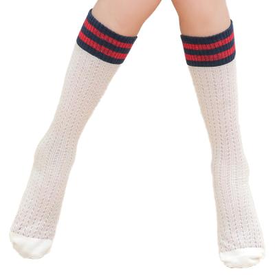 China Wholesale Custom Anti-Fault Teens Knee Sock Solid White Cute Girl Combed Cotton Tube Child Sports Crew Socks for sale