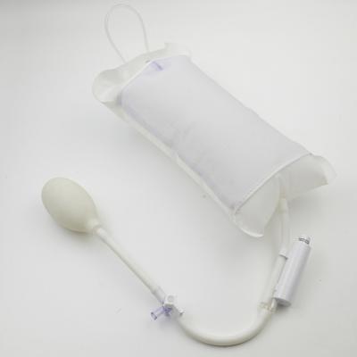 China Disposable medical 500ml physiotherapy tpu pressure infusor bag with piston gauge for sale