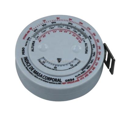 China BMI Plastic Promotional Retractable Measuring Tape for sale