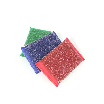 China Sustainable dish cleaning sponge ss410 pad stainless steel scourer for sale