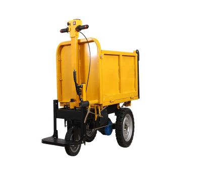 China Electric Cargo Hand Operate Electric Standing Type Wheelbarrow Dumper for sale