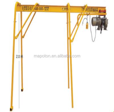 China Farm Mini Roof Crane Hoist 4 Pillar Outdoor Heavy Duty Electric Winch 220v for sale