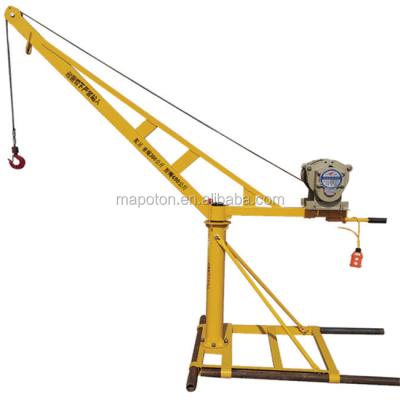 China Other 500kg Pickup Portable Lift Crane With Electric Winch for sale