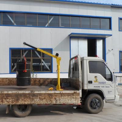 China Wholesale Portable Outdoor Handle Mini Davit Crane 12/24V Farm Factory Small Crane Truck Lift Materials for sale